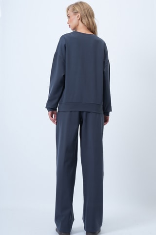 Sudadera y pantalón de tiro alto - Antracita