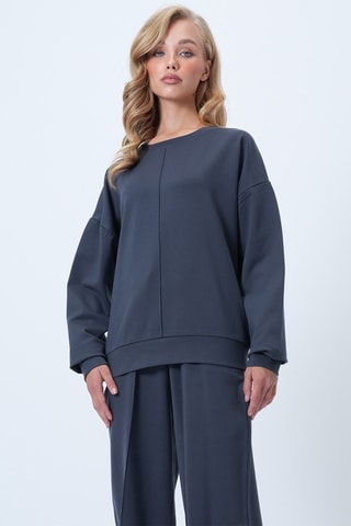 Sudadera y pantalón de tiro alto - Antracita