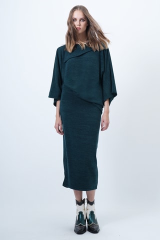 Blusa y falda de tubo - Verde