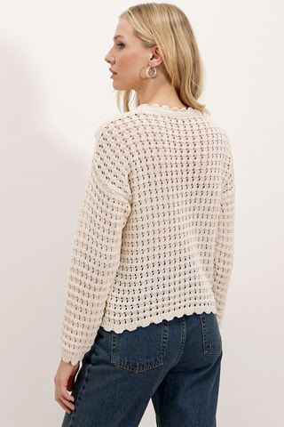 Jersey de croché - Beige