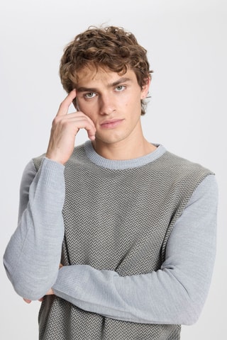 Jersey - Gris y caqui