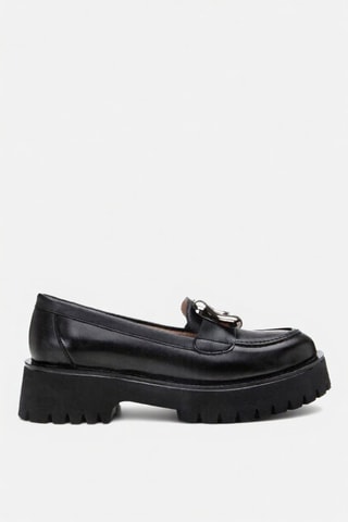 Mocasines con plataforma - Negro