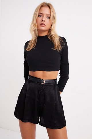 Crop top - Negro