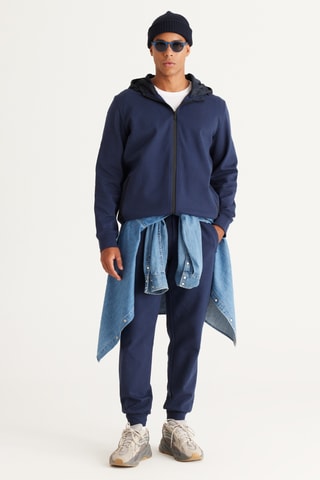 Sudadera con capucha - Azul marino