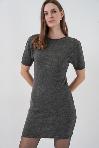 Vestido jersey - Antracita