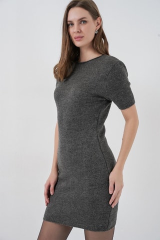Vestido jersey - Antracita