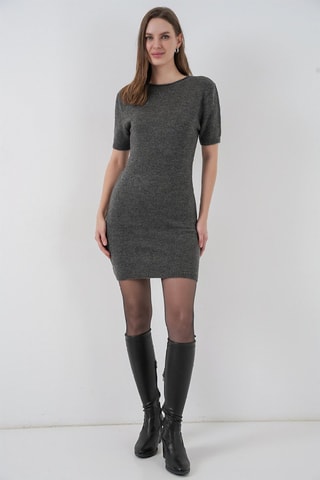 Vestido jersey - Antracita