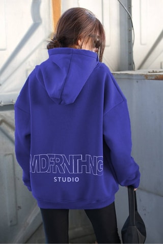 Sudadera con capucha - Azul