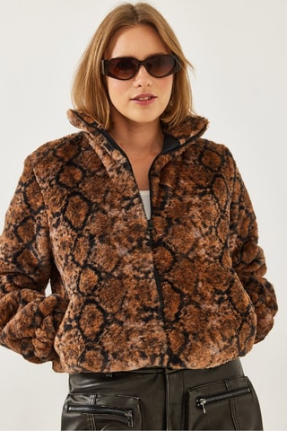 Chaqueta - Negro y camel