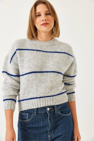 Jersey - Gris y azul