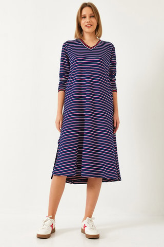 Vestido camiseta - Azul marino