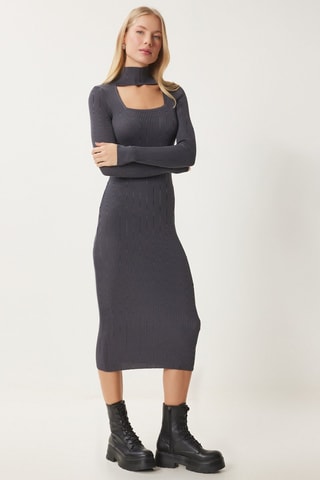 Vestido jersey - Gris