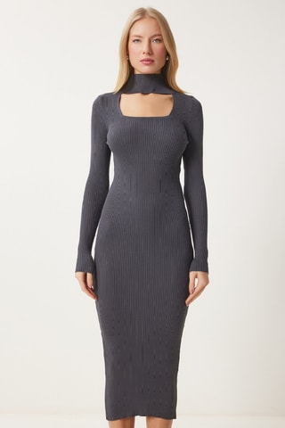 Vestido jersey - Gris