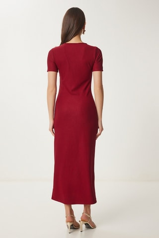 Vestido midi - Burdeos