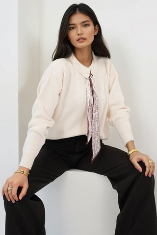 Jersey de lana - Crudo