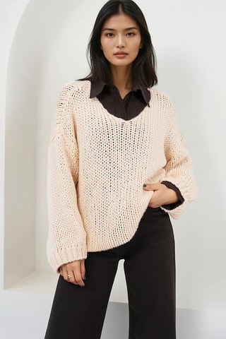 Jersey de lana - Crudo
