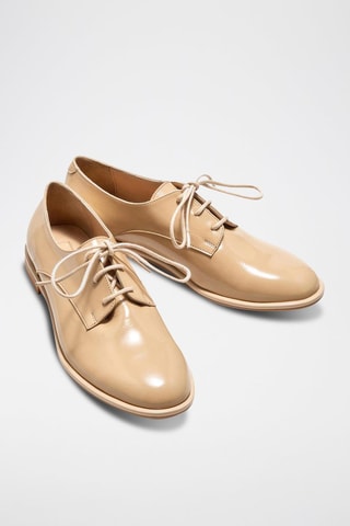 Derbies de piel - Beige