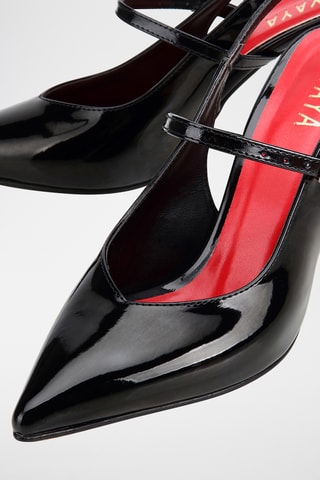 Zapatos con brillo de tacón - Negro