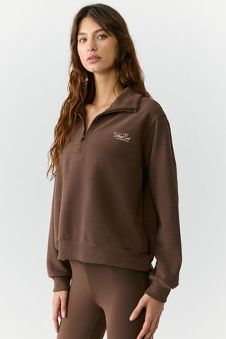 Sudadera relaxed - Marrón