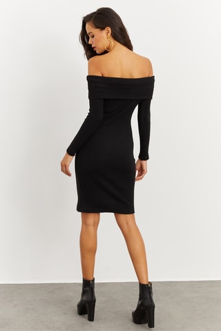 Vestido de tubo - Negro