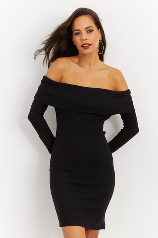 Vestido de tubo - Negro