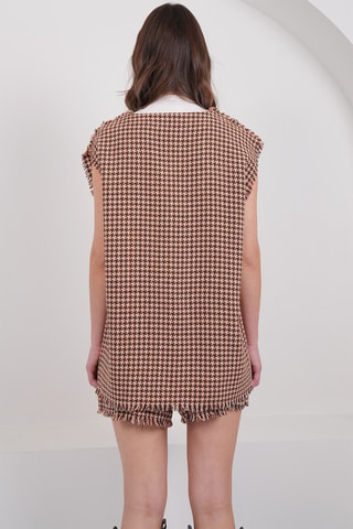 Chaleco y short - Naranja y negro