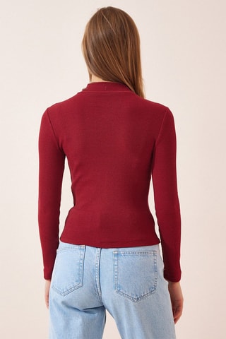 Top slim fit - Burdeos