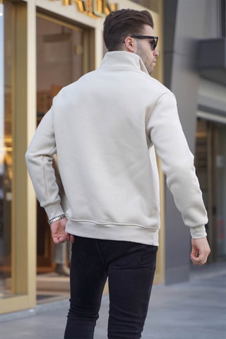 Sudadera - Beige y negro
