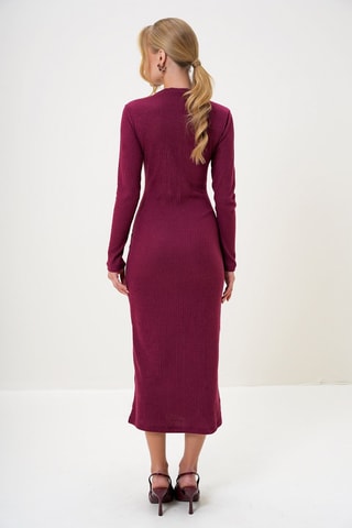 Vestido jersey - Burdeos