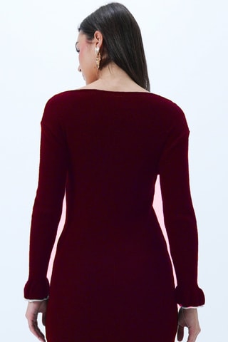Vestido de tubo - Burdeos