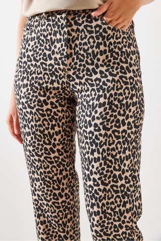 Pantalón regular fit - Beige y marrón