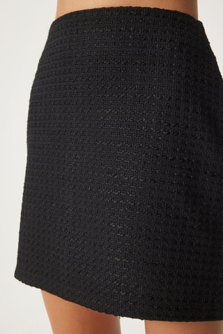 Falda recta - Negro