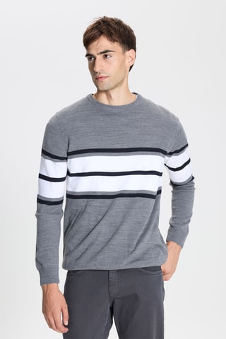 Jersey - Gris y crudo