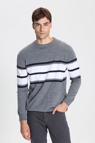 Jersey - Gris y crudo