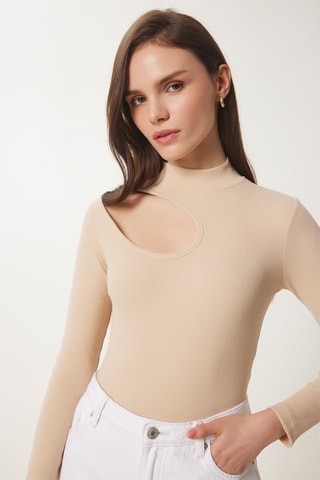 Top slim fit - Beige