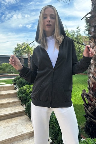 Sudadera con capucha - Antracita