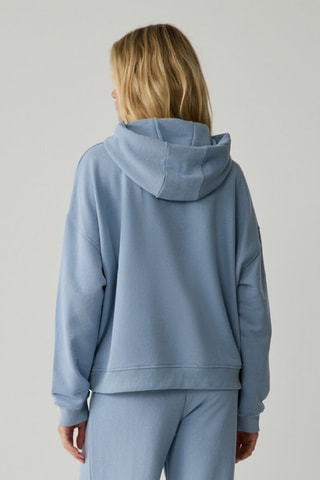 Sudadera regular fit con capucha - Azul claro