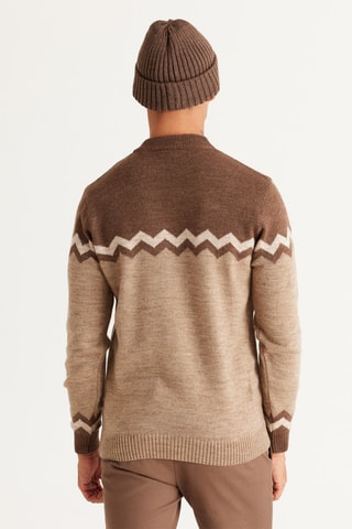 Jersey - Marrón y beige