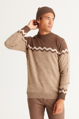Jersey - Marrón y beige