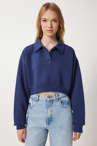 Sudadera regular fit - Azul marino