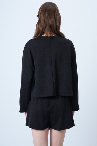 Chaqueta y falda pantalón - Negro