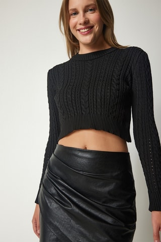 Crop top - Negro