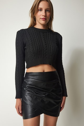 Crop top - Negro