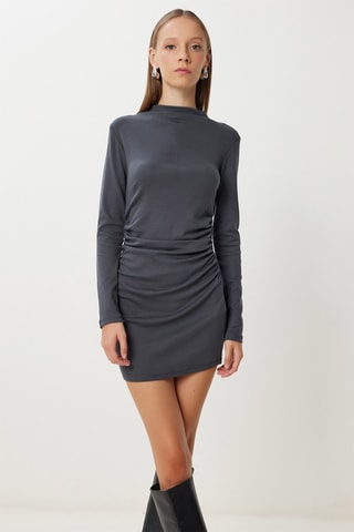 Vestido corto - Gris