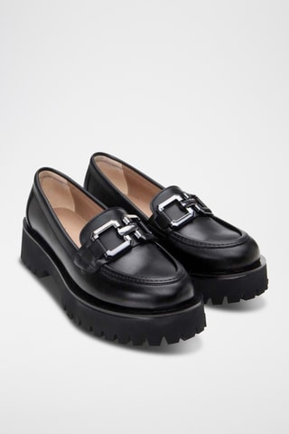 Mocasines con plataforma - Negro