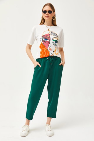 Pantalón regular fit - Verde