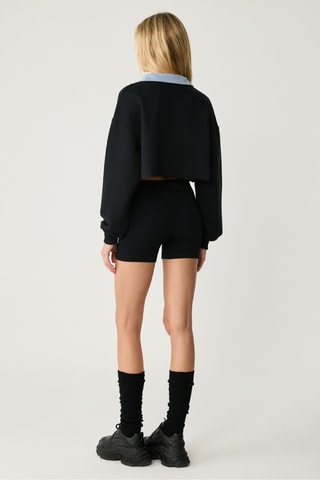 Sudadera corta - Negro