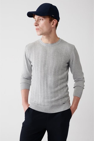 Jersey regular fit - Gris