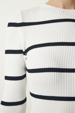 Vestido jersey - Blanco