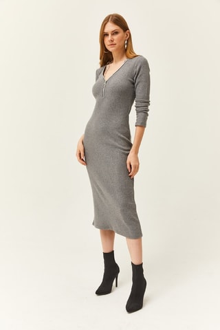 Vestido de tubo - Gris
